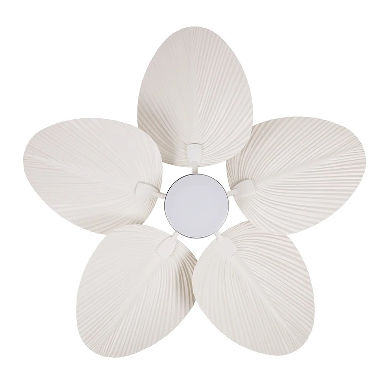 BALI ANTQ White ceiling fan 132 light integrated and remote control included