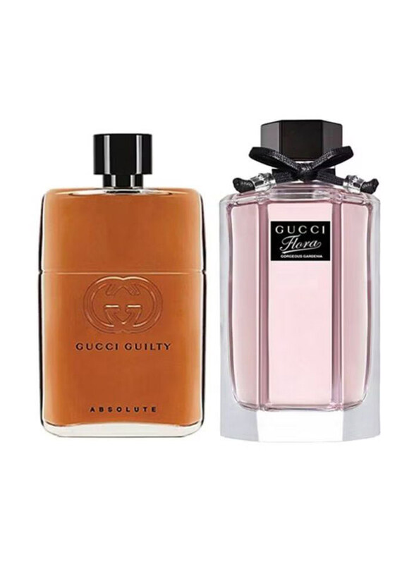 

Gucci 2-Piece Perfume Set for Women, Guilty Absolute 90ml EDP Perfume, Flora 100ml EDT Perfume