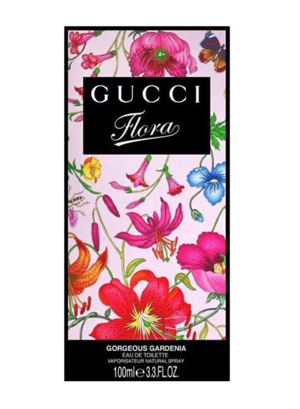 Gucci 2-Piece Perfume Set for Women, Flora Gorgeous Gardenia 100ml EDT, Flora Gorgeous Gardenia 100ml EDT