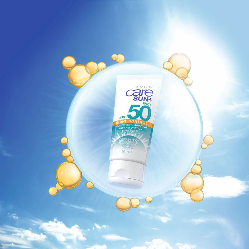 Avon Care Sun+ SPF 50 Shine Control Facial Sun Cream, 50ml