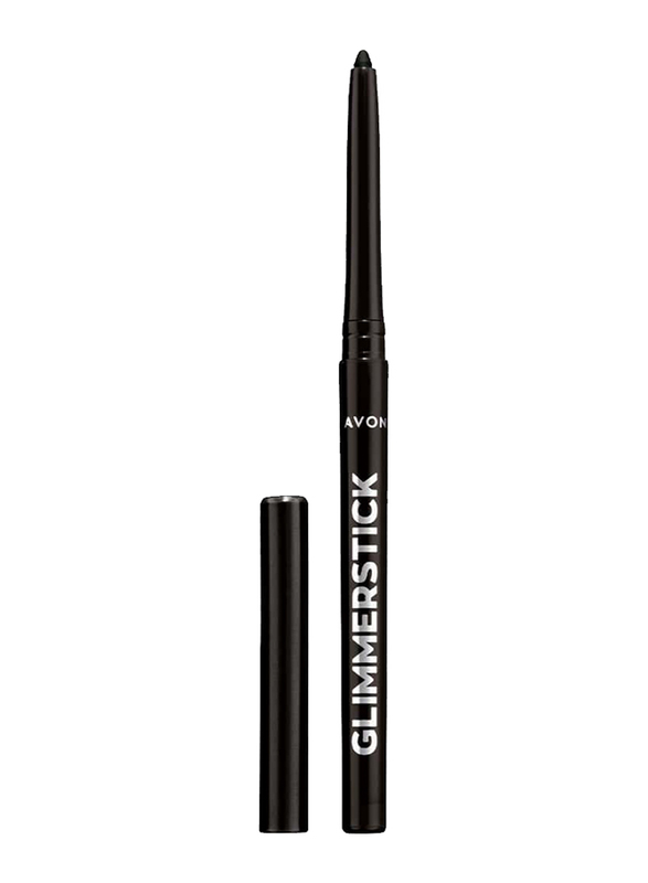 Avon Glimmerstick Eyeliner, 0.28g, Blackest Black, Black