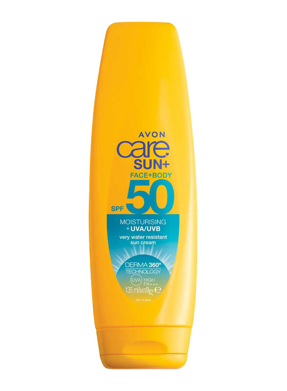 Avon Care Sun+ Face & Body Very Water Resistant Moisturising Sun Cream SPF50, 135ml