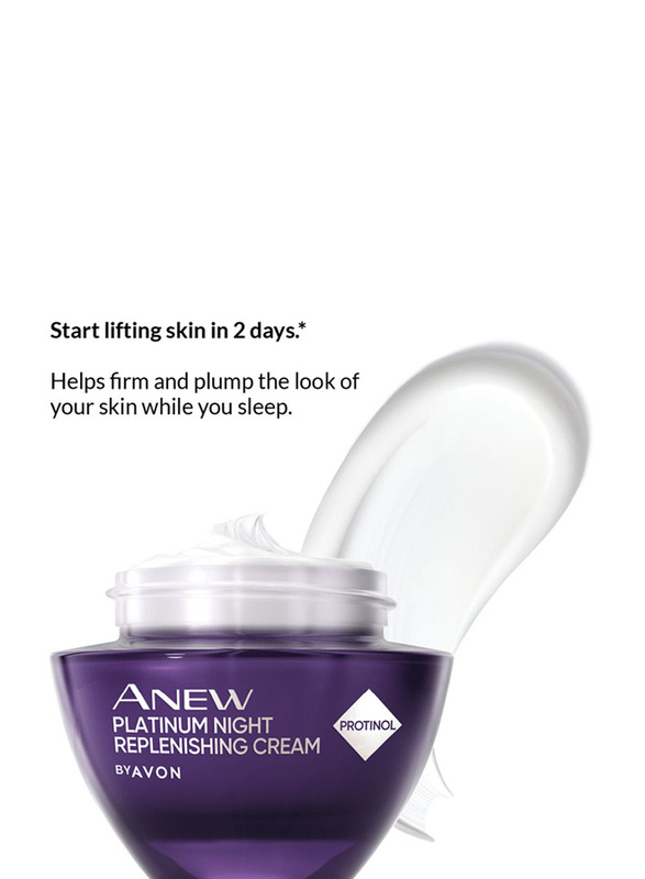 Avon Anew Platinum Night Replenishing 55+ Cream with Protinol, 50ml