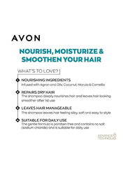 Avon Advance Techniques Absolute Nourishment Shampoo with Argan & Coconut Oil, 700ml