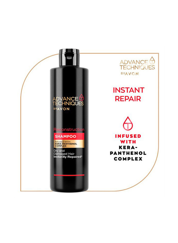 Avon Advance Techniques Reconstruction Shampoo Infused with Kera-Panthenol Complex for Dry & Damaged Hair, 700ml