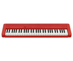 Casio Ct-S1RD 61-Key Portable Keyboard red with adaptor