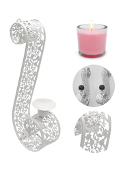 Souq Designs Vintage Moroccan Style Arabic Candle Holder Wall Lanterns, 2 Pieces, Silver
