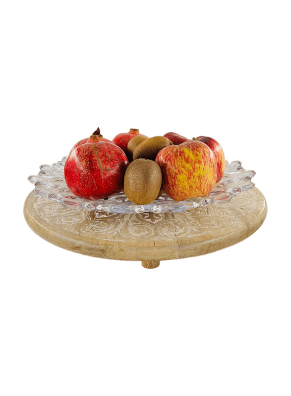 Souq Designs 40cm Round Cake Stand, White