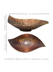 Souq Designs Large Uruli Aluminium Buffet Bowl, Copper