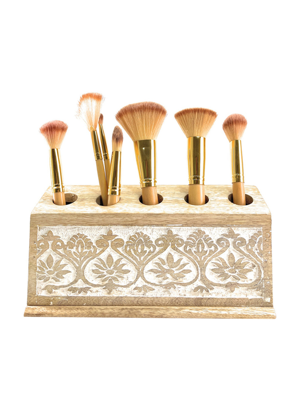 Souq Designs Makeup Brushes Holder, Natural White