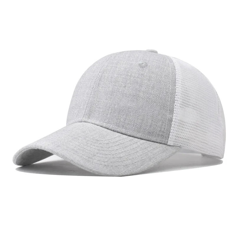 

Bumr Net Shallow Curved Summer Adjustable Baseball Cap Unisex, NS-312, One Size, Grey