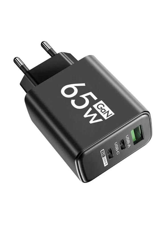 

Gajed 65W PD 3.0 Quick Charge USB Type C Wall Charger, Black