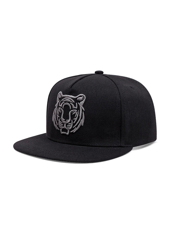 

Bumr Wild Style Tiger Animal Pattern Embroidery Caps for Men, One Size, Black