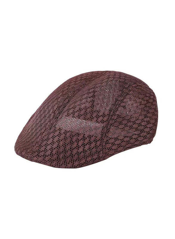 

Voron Sunrise Wanderlust Breathable Beret Cap Unisex, One Size, Brown