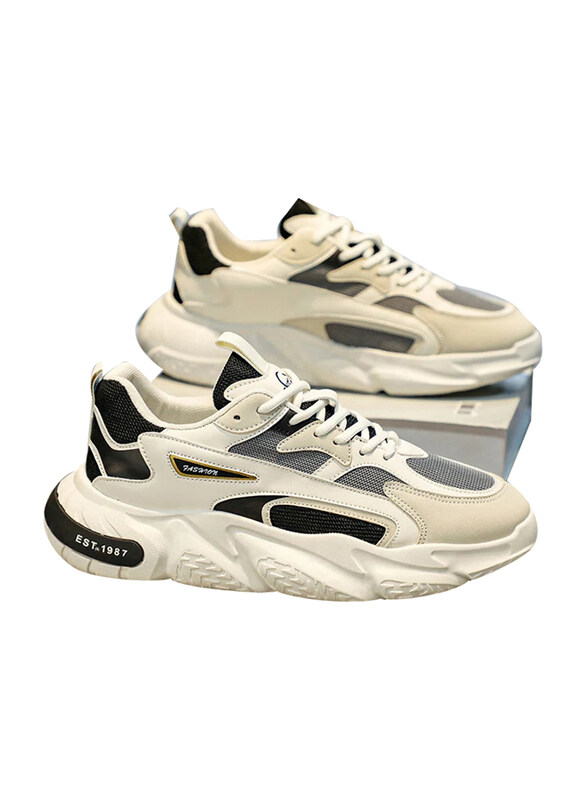 

Cozok Thick Sole Versatile Clunky Unisex Running Shoe with Mesh Casual Sports