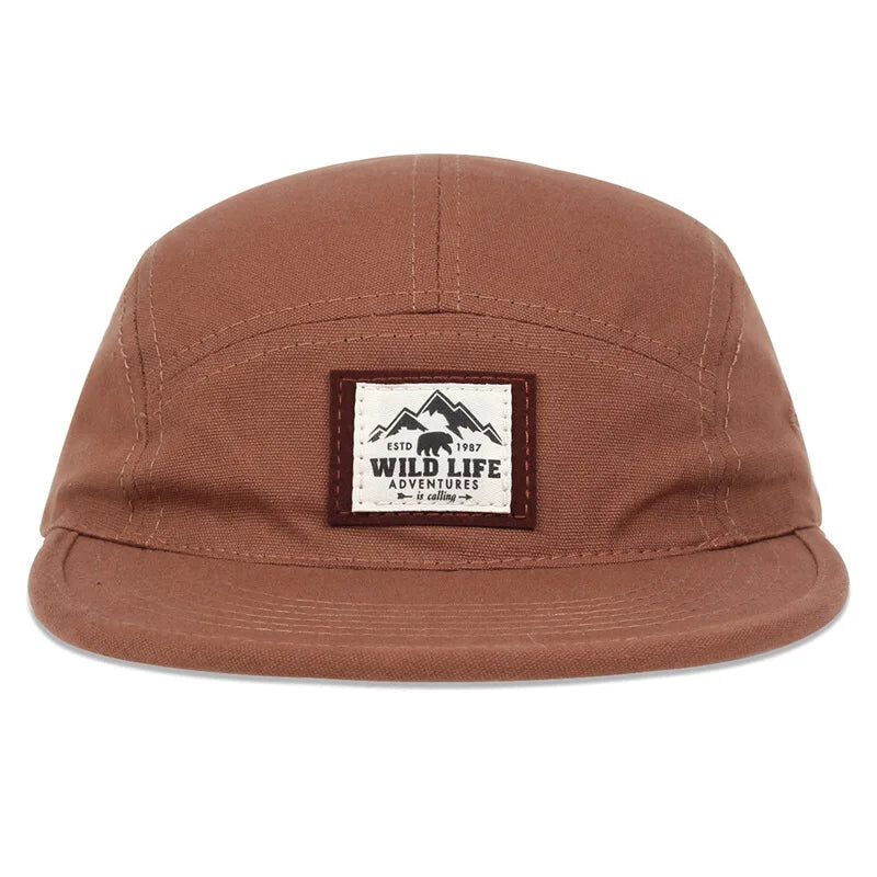 

Bumr Wildlife Cotton 5 Bone Hip Hop Snapback Cap Unisex, WL-370, 56-59cm, Brown