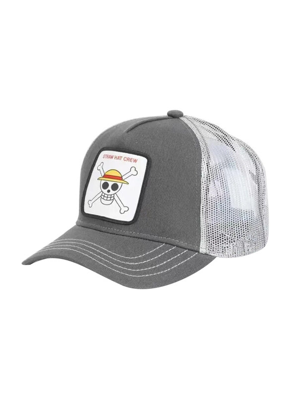 

Bumr Anime Cartoon Snapback Cap Unisex, One Size, Straw Grey