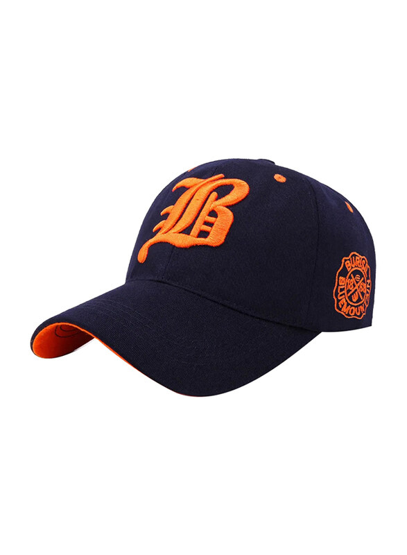 

Bumr Hip-Hop Casual Adult Sports Sun Snapback Hat Unisex, SH-336, One Size, Navy Blue