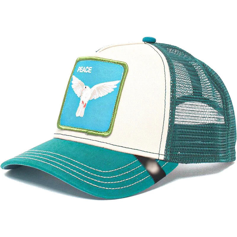 

Cinessd High Quality Anime Snapback Cotton Fashion Cap Unisex, HA-314, 56-60cm, Sky Blue/White