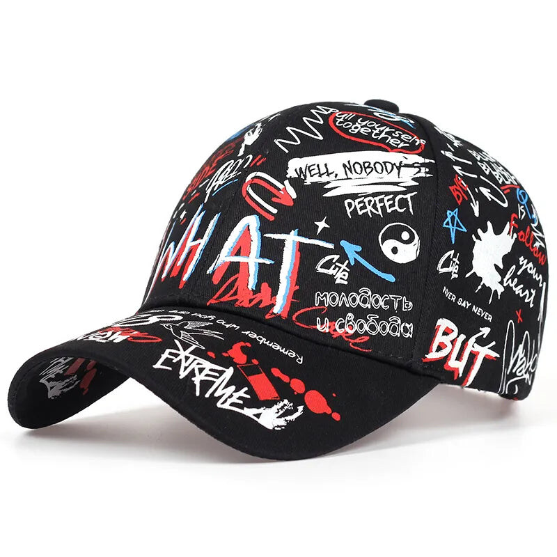 

Bumr Graffiti Printed Shade Anime Outdoor Cap Unisex, GP-340, One Size, Black