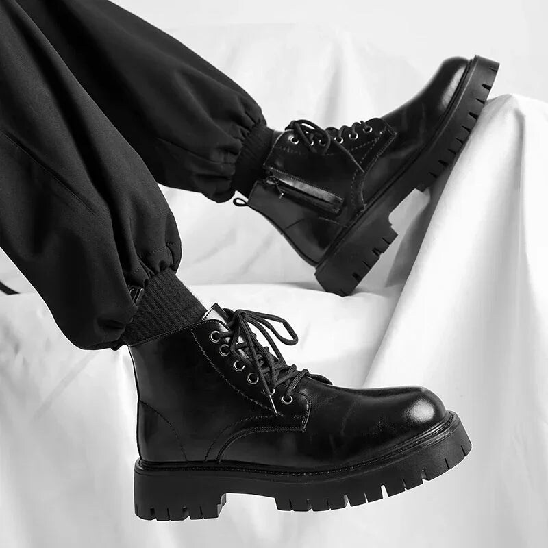 

Bumr KL-97 Korea Leather Platform Thick Bottom Men Derby Dress Oxfords Shoes