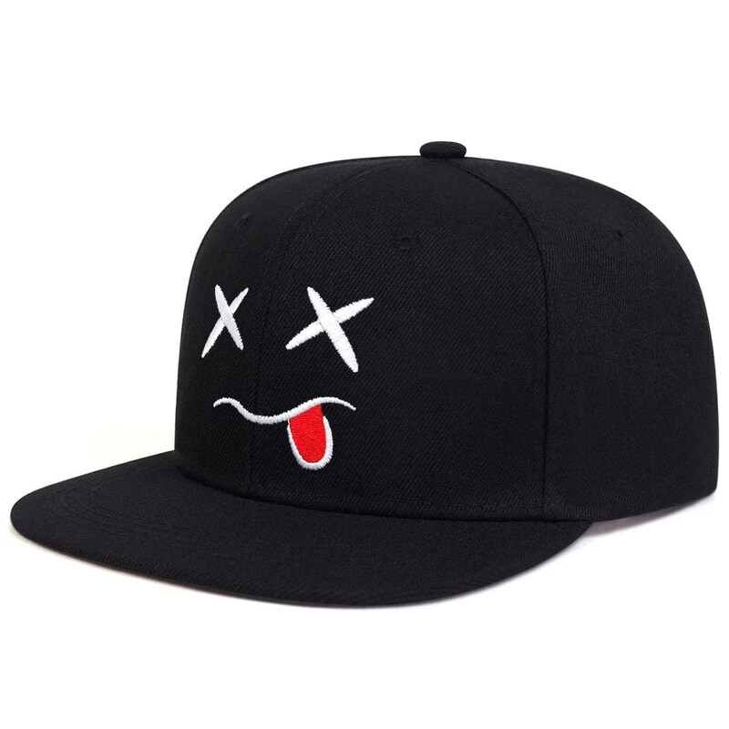 

Tunica Customized Weaved Faces Hip Hop Recreation Anime Cap Unisex, CW-341, One Size, Black