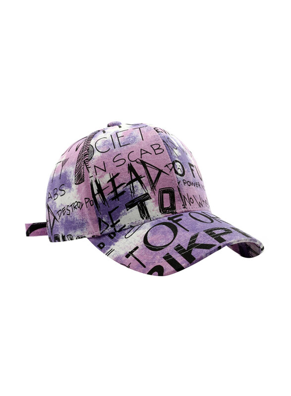 

FS Graffiti Glam Trendy Pattern Baseball Cap Unisex, One Size, Purple