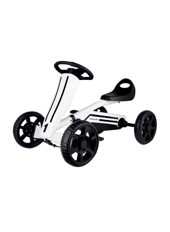 

Spartan Turbo Kart Pedal Car Tricycle, Black/White