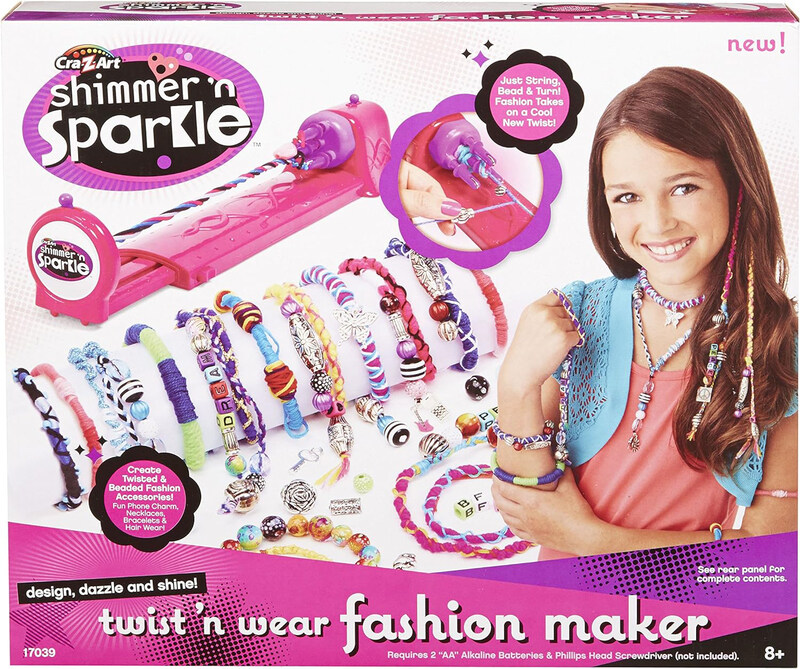 

Cra-Z-Art Shimmer N Sparkle Twist N Wear Bracelet Maker for Girls, 17039, Ages 8+