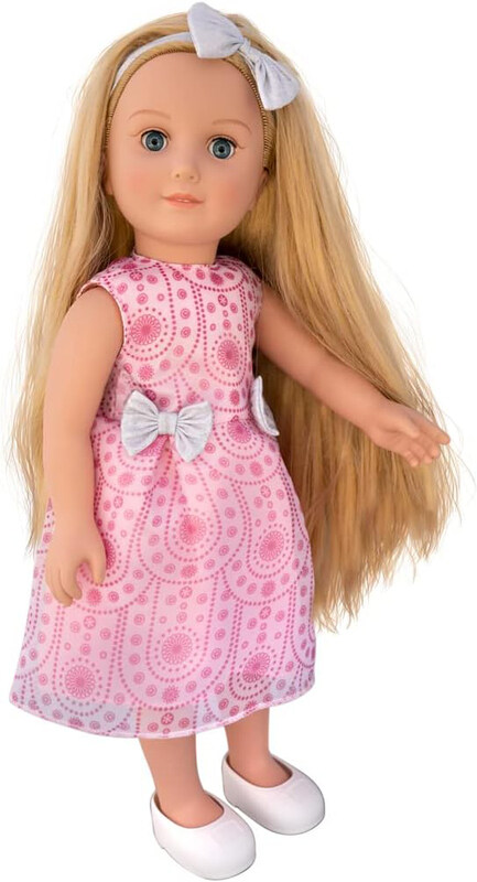 

Hayati Girl 18-Inch Sandy Long Hair Holiday Dress Doll, Ages 3+