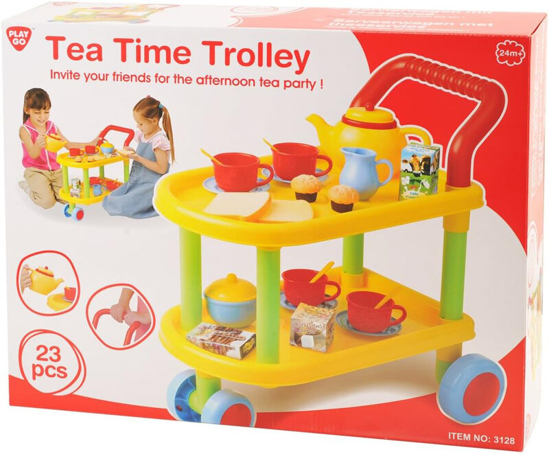 

PlayGo 23-Piece Tea Time Trolley Set, Multicolour, Ages 2+