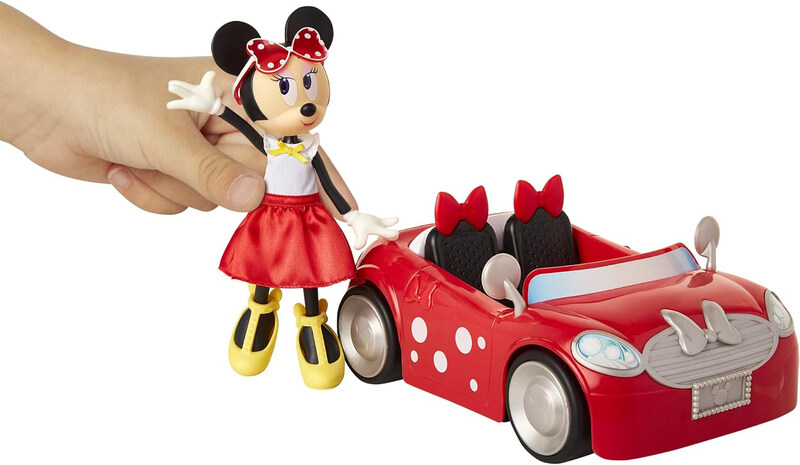 

Jakks Pacific Disney Drive 'N Style Minnie Mouse Doll and Minnie Cooper Car, 209464, Ages 3+