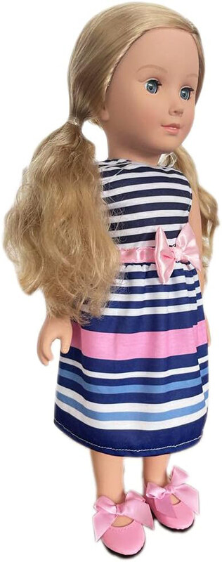 

Hayati 18 Inche Girl Fashion Doll Sandy In Bow Dress, Tp100323, Ages 3+
