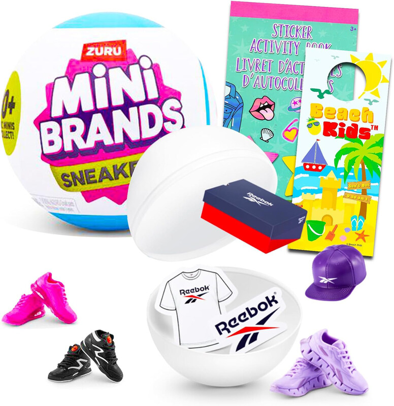 

Zuru 5 Surprise Mini Brands Sneakers Series 1 Mystery Set Surprise Mini Shoe Toys Mystery Bundle with Stickers and More, Ages 3+