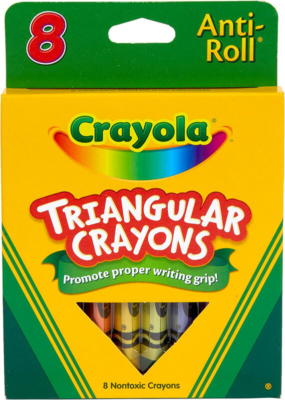 

Crayola Anti-Roll Triangular Crayons, 8 Pieces, Multicolour