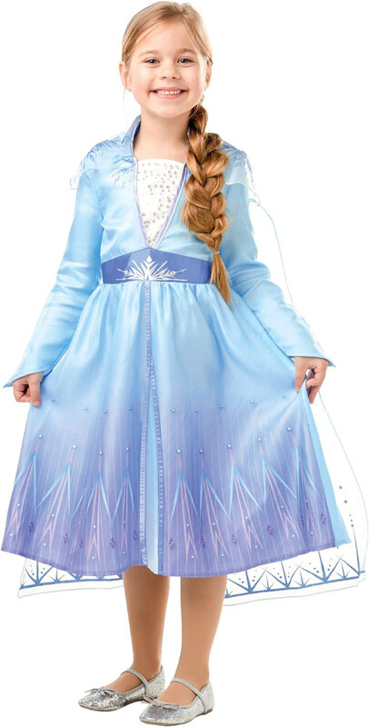

Rubie's Frozen 2-Elsa Travel Dress Classic Costume, Blue