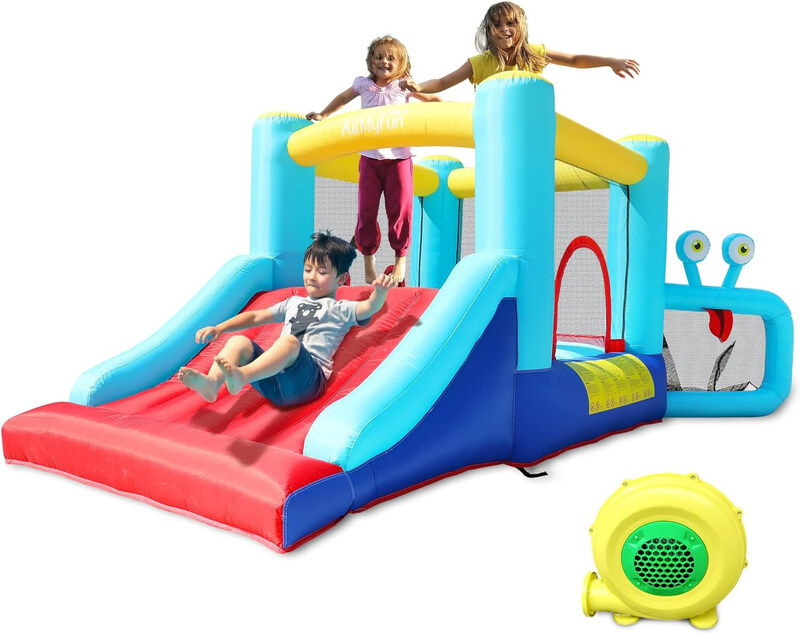 

AirMyFun Inflatable Bounce House with Slide, Multicolour