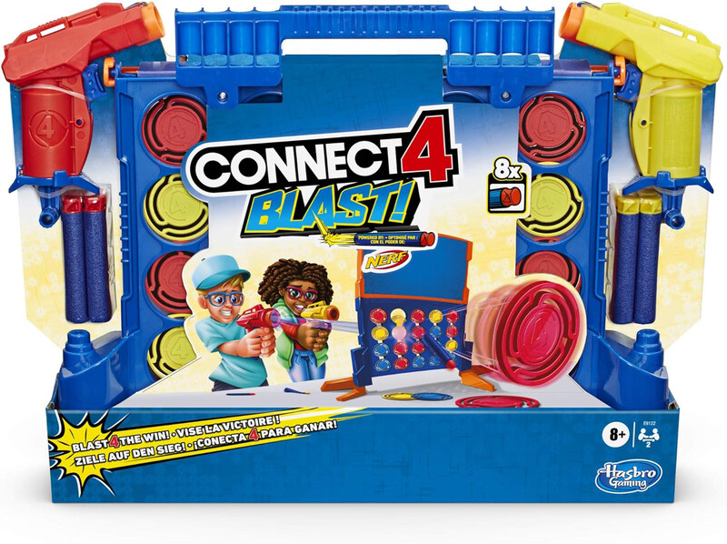 

Hasbro Connect 4 Blast Nerf Game Powered, Ages 8 +