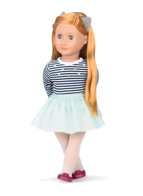 

Sudaijins Arlee Doll with Striped Top & Tutu, Ages 3+