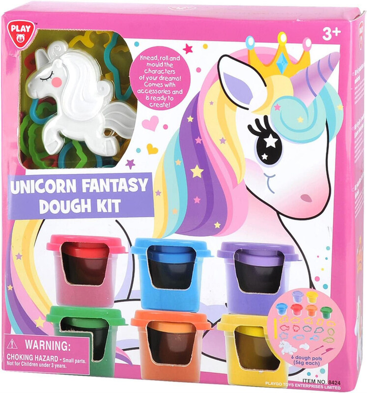 

PlayGo Unicorn Fantasy Dough Kit, Multicolour, Ages 3+