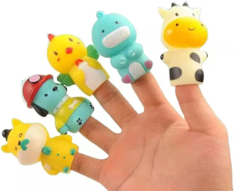 

Toon Toyz 5-Piece Finger Puppets For Toddlers Kids Learning & Education Toys, Multicolour, Ages 3+