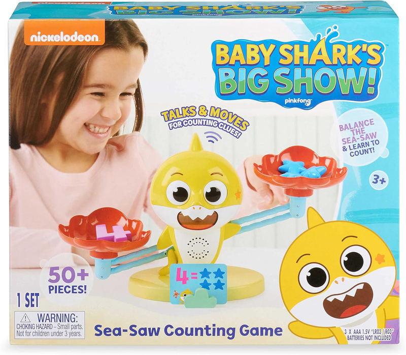 Nickelodeon Baby Shark Sea Saw Counting Game, Ages 3+