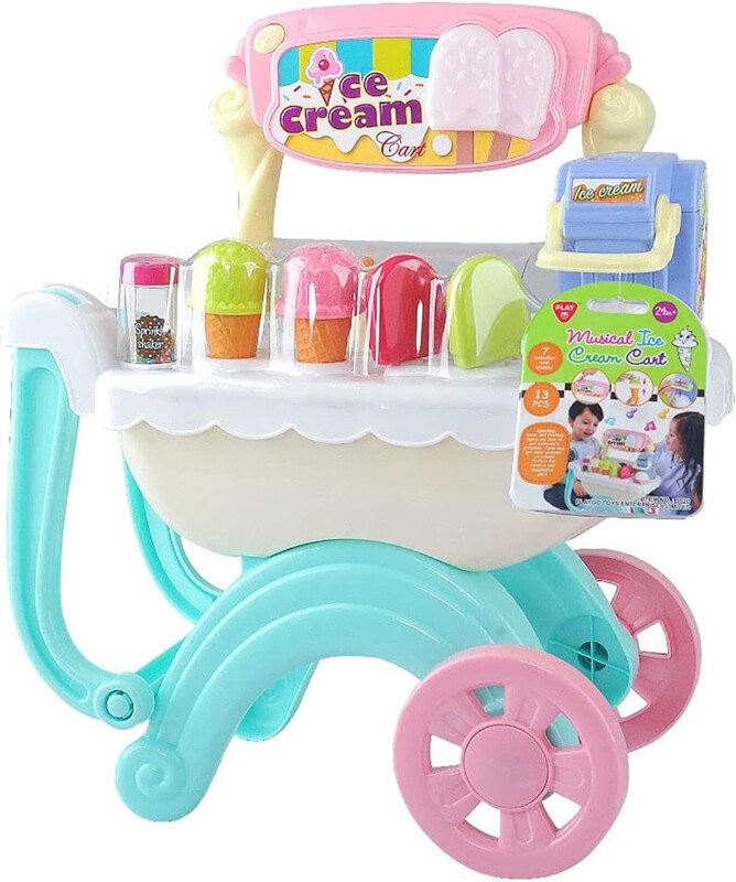 

PlayGo Talking Scooper Ice Cream Sound Voice Cart, Multicolour, Ages 2+