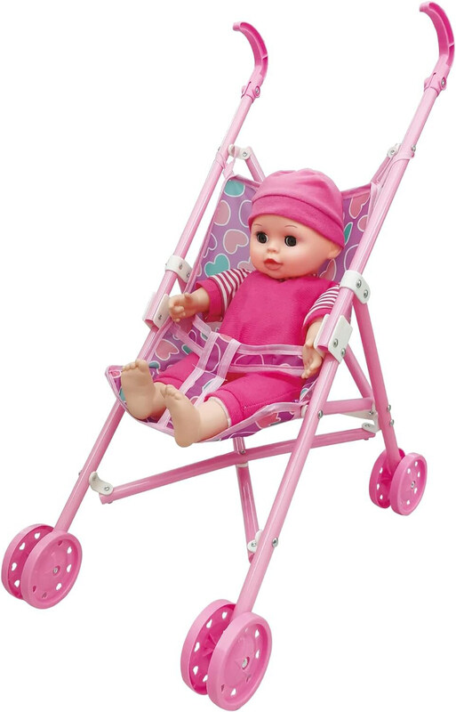 

Hayati 14-inch Battery Operated Baby Amoura My First Doll Stroller