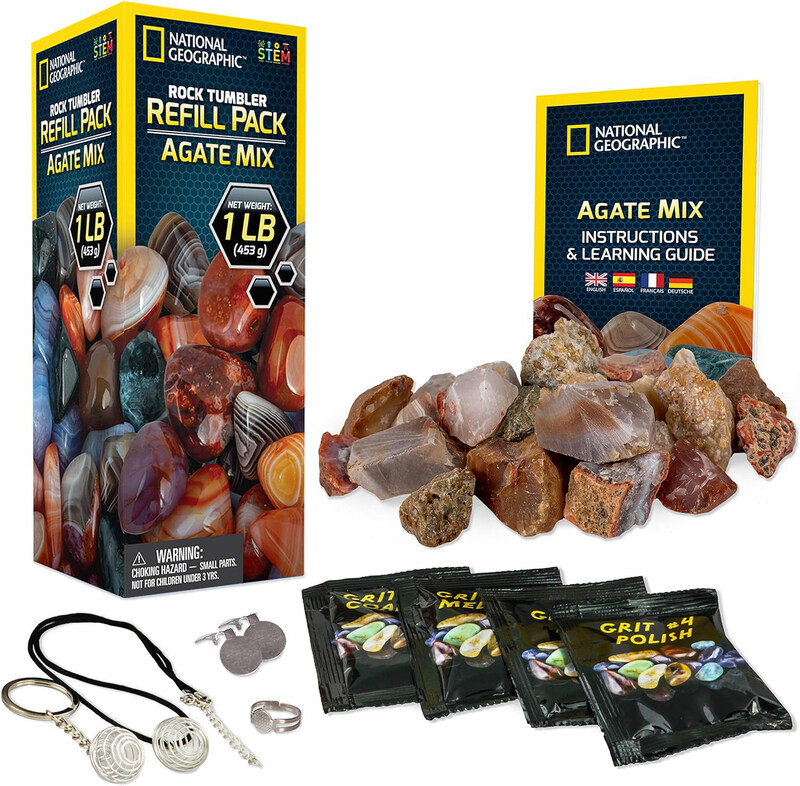 

National Geographic Rock Tumbler Refill Kit, Multicolour, Ages 8+