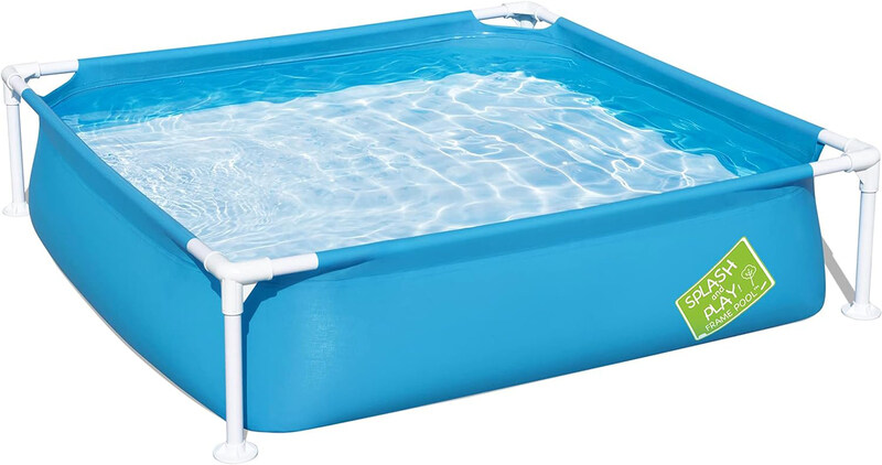 

Bestway Rectangle Splash and Play Frame Pool, 56217, Blue