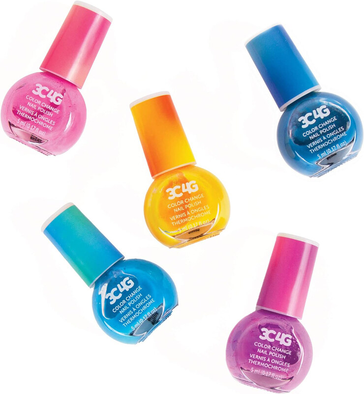 

3c4g Colour Changing Nail Polish, 5 Pieces, Multicolour