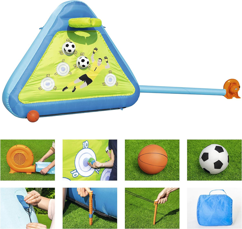 Bestway Sport Triple Play Board, Blue/Green, Ages 6+