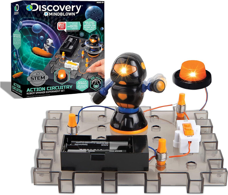 

Discovery Mindblown Toy Circuitry Action Experiment Robot Spinner Set, Multicolour, Ages 8+