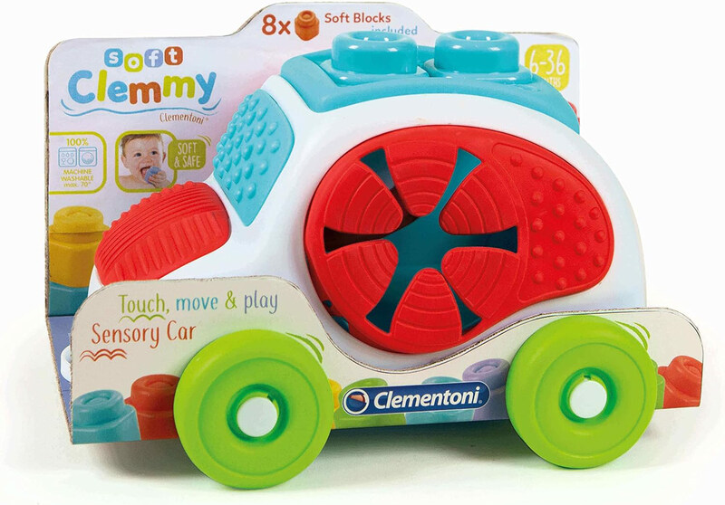

Clementoni Soft Clemmy Car Touch Move And Play Sensory Car Sensory Toy, Multicolour, Ages 1+